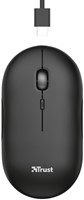 Muis Trust Puck Draadloos Oplaadbaar zwart-3