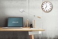 Wandklok Unilux Baltic hout wit-2