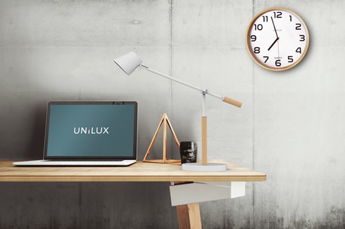 Wandklok Unilux Baltic hout wit-2