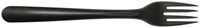 Vork IEZZY herbruikbaar CPLA 190mm 50 stuks zwart