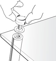 Notitiebord Nobo transparant acryl schuin A4-13