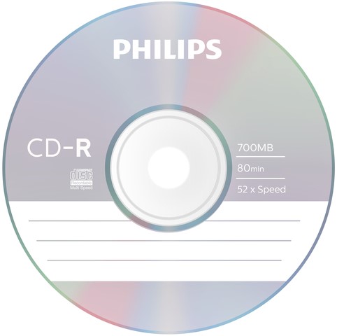 CD-R Philips 80Min 700MB 52x SP 100 stuks-2