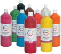 Plakkaatverf Qrea donkerbruin 1000ml-2