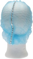 Haarnet CMT clip non-woven L 53cm met detectie strip PP blauw 100 stuks-3