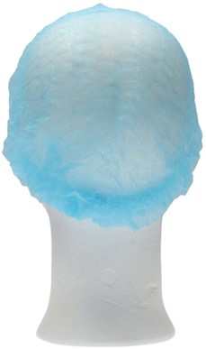 Haarnet CMT clip non-woven M 50cm PP blauw 100 stuks-3
