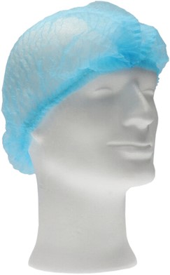 Haarnet CMT clip non-woven M 50cm PP blauw 100 stuks-2