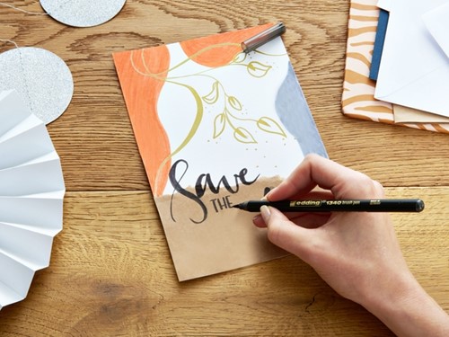 Brushpen edding 1340 metallic groen-3