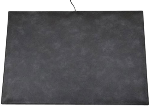 Verwarmde bureau-onderlegger DeWarmeMat 65 x 45 cm antraciet