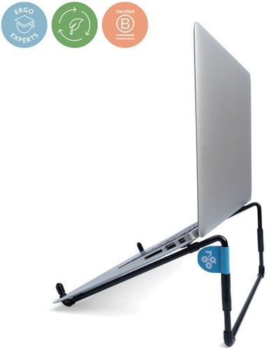 Laptopstandaard R-Go Travel Zwart