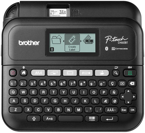 Labelprinter Brother P-touch TZe PT-D460BT desktop qwerty 18mm zwart in koffer-3