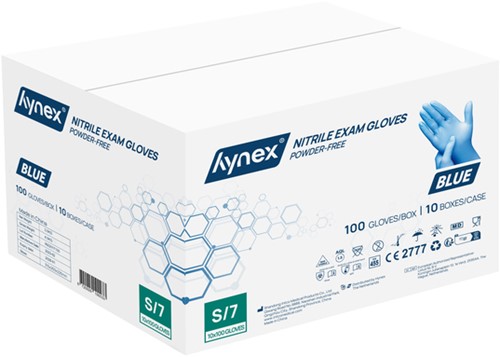Handschoen Hynex nitril S blauw 3.5g pak à 100 stuks-3