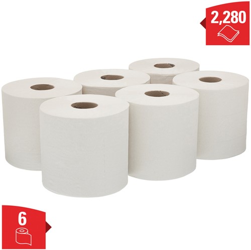 Poetspapier WypAll L20 2-laags 380 vel wit 7303-3