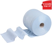 Poetspapier WypAll L20 2-laags 500 vel blauw 7300-2