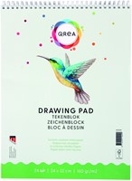 Tekenblok Qrea 24x32 24 vel 160gr spiraal