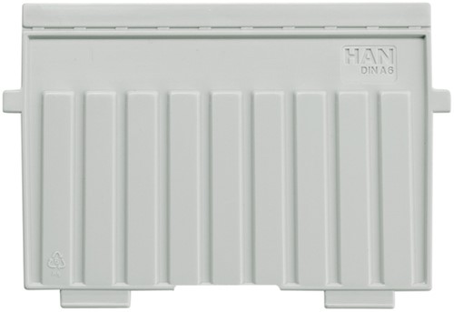 Scheidingsplaat kaartenbak Han A6 dwars lichtgrijs