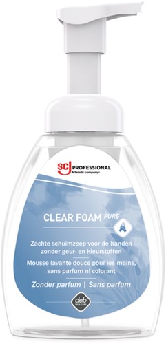 Handzeep SCJ Clear Foam Pure parfumvrij 250ml