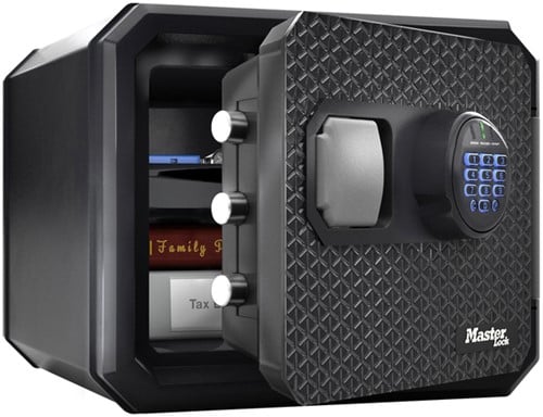 Kluis MasterLock brandvrij en waterdicht electronisch combi-slot L zwart