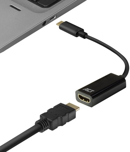 Adapter ACT USB-C naar HDMI 4K 30Hz 0.15 meter