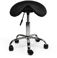 Zadelkruk Office laag harde wielen zw-2