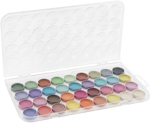 Aquarelverf Nassau fine art doos à 36 metalic napjes-3