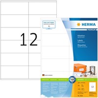 Etiket HERMA 4635 105x48mm premium wit 2400 etiketten