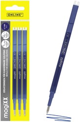 Gelschrijvervulling Online Magixx medium blauw blister à 3 stuks