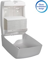 Handdoek Scott m-vouw 1-laags 230x235mm 16x250stuks wit 1804-1