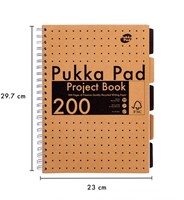 Projectboek Pukka Pad Kraft A4 lijn 5-tabs 200 pagina's 80gr-3