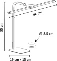 Bureaulamp Unilux Strata base led wit-2