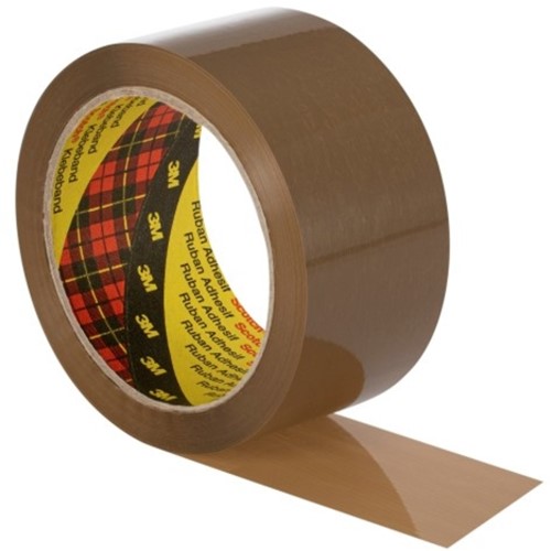 Verpakkingstape Scotch 371 48mmx66m bruin PP