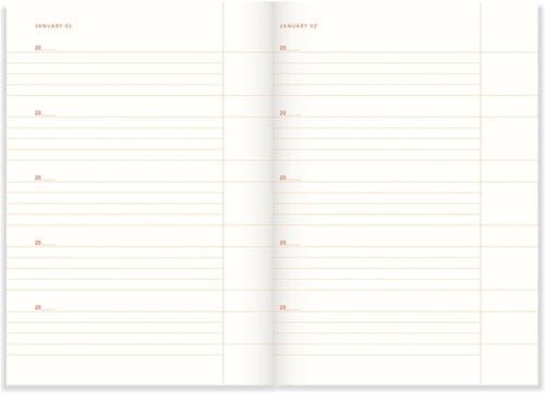 Dagboek A-Journal One Line A Day Linen lijn-2
