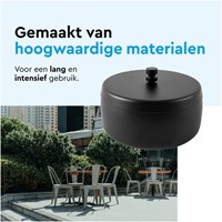 Asbak BRASQ tafelmodel 1 liter met deksel AT700 zwart-1