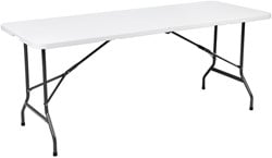 Vouwtafel BRASQ 180x70x74cm FT180 wit