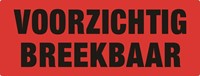 Waarschuwingsetiket IEZZY voorzichtig breekbaar 130mmx50mm 500 stuks