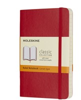 notitieboek A6 Moleskine SC rood