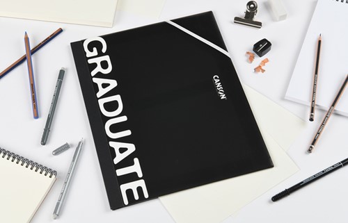 Tekenmap Canson Graduate elastieksluiting 320x450mm zwart-2