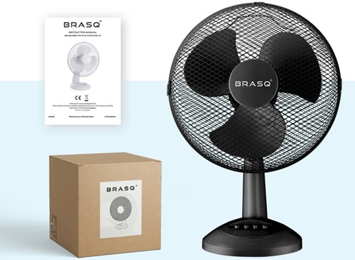Tafelventilator BRASQ F400 Ø 30cm zwart-2