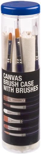 Aquarelpenselenset Talens Van Gogh etui met 6 penselen wit