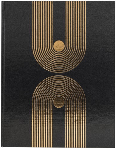 Gastenboek Exacompta Graphik 270x220mm blanco zwart