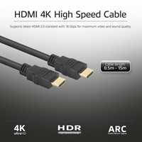 Kabel ACT HS v2.0 HDMI-A male - HDMI-A male (AWG30) 1 meter-2