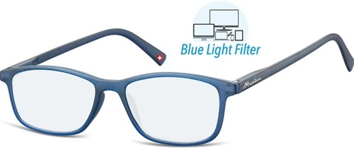 Leesbril  Montana +1.00 dpt blue light filter blauw