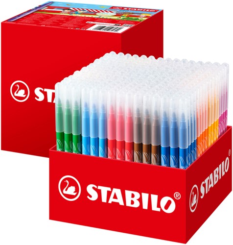 Viltstift STABILO power 280 medium assorti classpack à 240 stuks