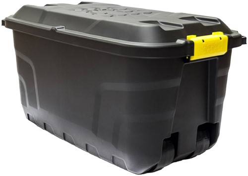 Opbergbox Bankers Box 75L met wielen robuust zwart