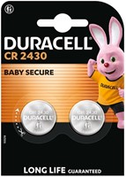 Batterij Duracell knoopcel 2x CR2430 lithium