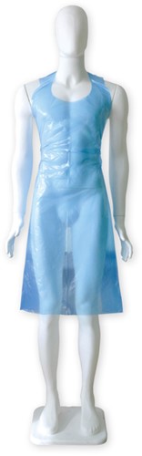 Schort Hynex PE 80x125cm blauw 100 stuks-2