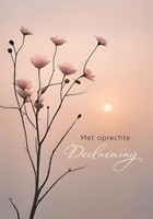 Wenskaart Hallmark condoleance bloemen pak à 6 stuks