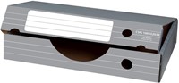Elba archiefdoos liggend, ft 45 x 34 x 8,8 cm, grijs en wit