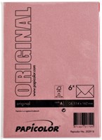 Envelop Papicolor C6 114x162mm rood pak à 6 stuks-2