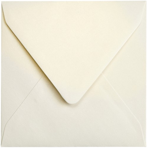 Envelop Papicolor 140x140mm metallic ivoor pak à 6 stuks-3