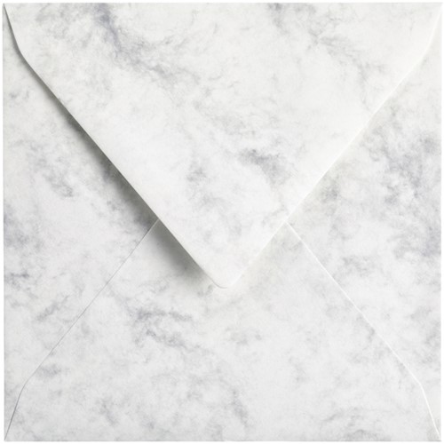 Envelop Papicolor 140x140mm marble grijs pak à 6 stuks-3